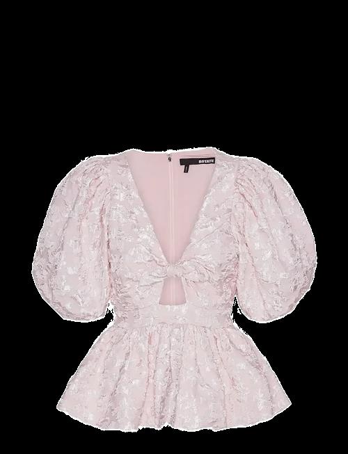 ROTATE | Jacquard Puff Sleeve Top | 38