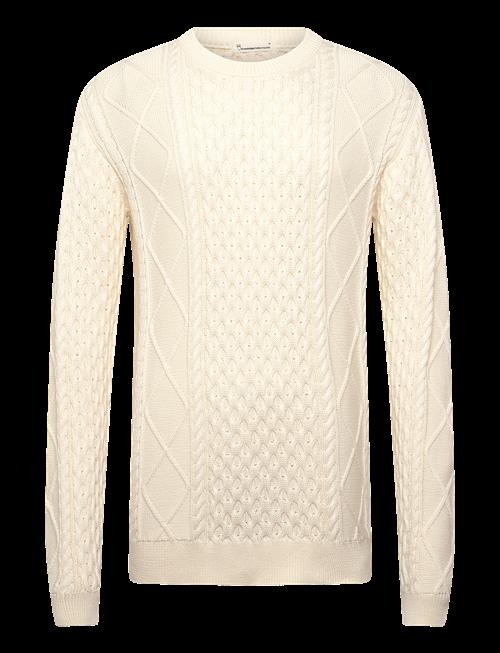 Knowledge Cotton Apparel | Organic Cotton Cable Knit - Regener | L
