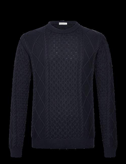 Knowledge Cotton Apparel | Organic Cotton Cable Knit - Regener | M