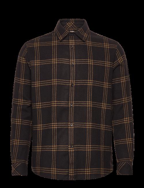 Knowledge Cotton Apparel | Merino Wool Checked Shirt Rws | S