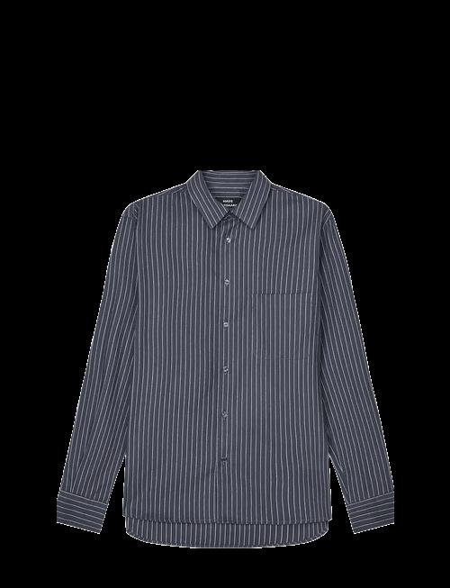 Mads Nørgaard | Cotton Flannel Stripe Sune Shirt | XL