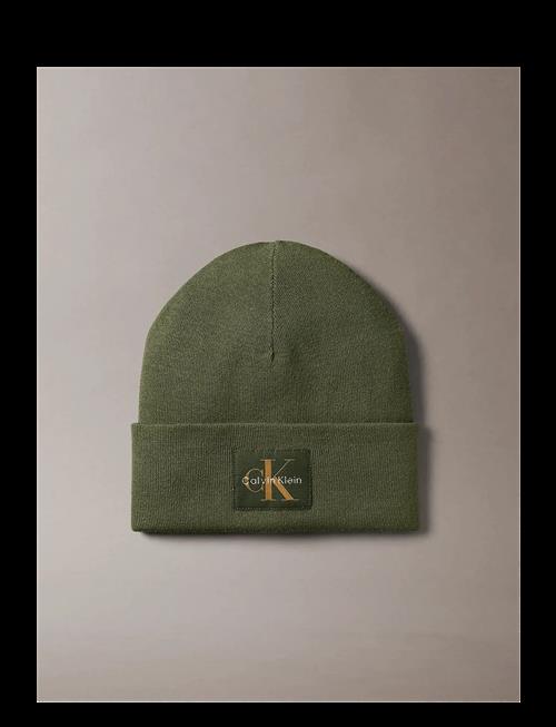 Calvin Klein | Monologo Patch Beanie | ONE SIZE