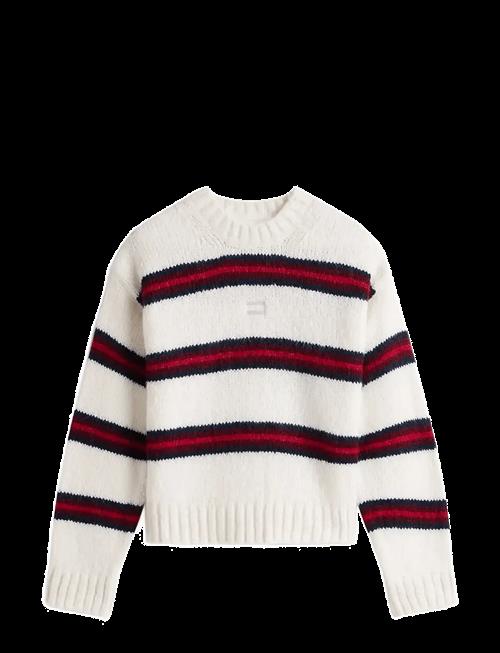 Tommy Jeans | Tjw Badge Stripe Fluffy Sweater | M