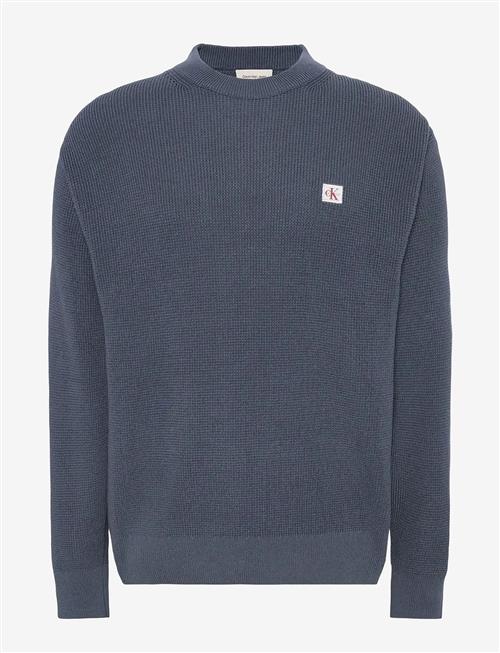 Calvin Klein Jeans | Ls Ez Cotton Waffle Crwnk Swtr 9 | M