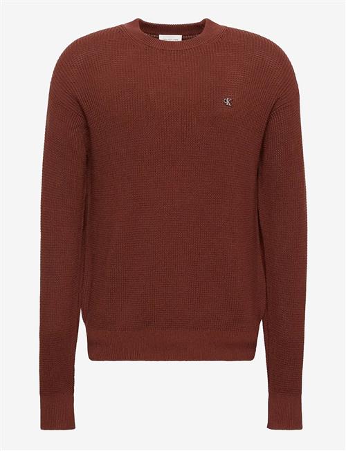 Calvin Klein Jeans | Ls Ez Cotton Waffle Crwnk Swtr 9 | S