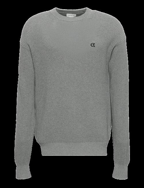 Calvin Klein Jeans | Ls Ez Cotton Waffle Crwnk Swtr 9 | L