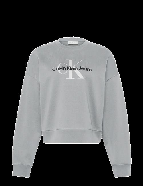 Se Calvin Klein Jeans | Ls Monologo French Terry Rlxd Cr | S hos Booztlet