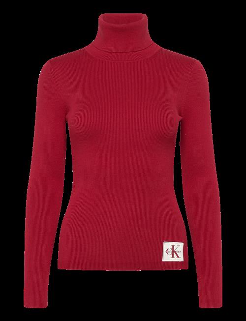 Calvin Klein Jeans | Woven Label Roll Neck | XXS