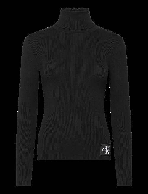 Calvin Klein Jeans | Woven Label Roll Neck | XXS