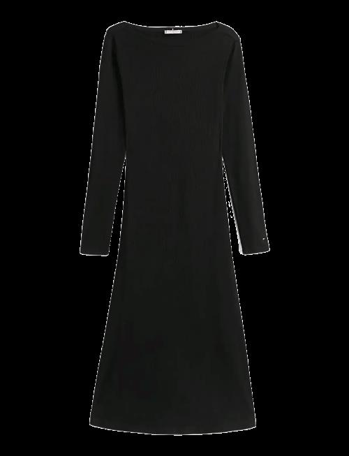 Tommy Hilfiger | 5X2 Rib Flare Midi Dress Ls | S
