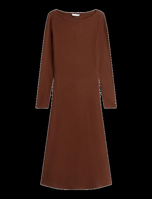 Tommy Hilfiger | 5X2 Rib Flare Midi Dress Ls | S