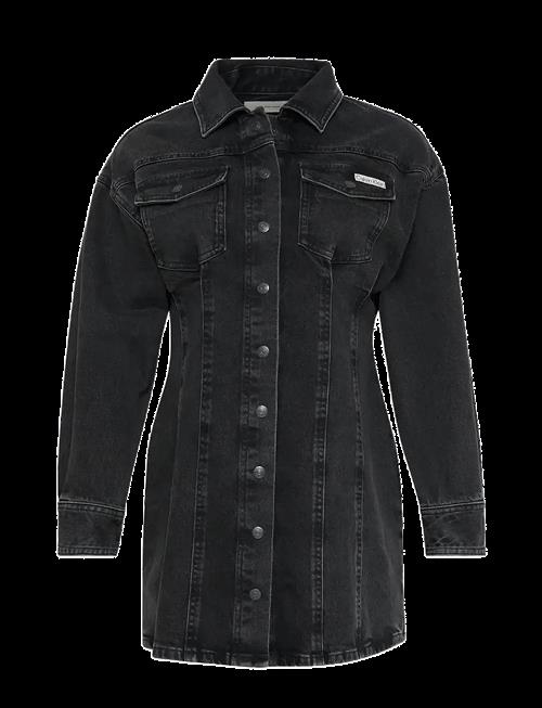 Calvin Klein Jeans | Ls Denim Mini Dress Ck Essential | M