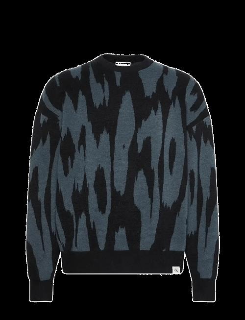 Calvin Klein Jeans | Ls Abstract Jacquard Crwnk Swtr | L