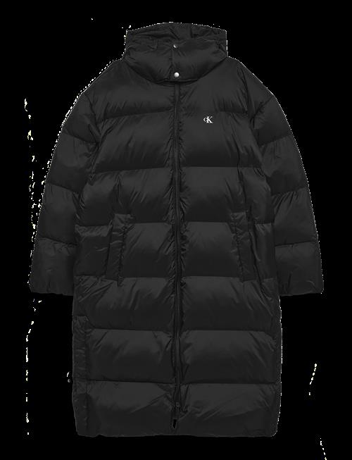 Calvin Klein Jeans | Ls Long Length Hooded Nylon Puff | XS