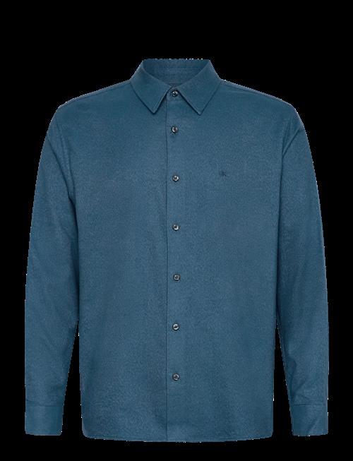 Calvin Klein | Ls Melange Flannel Easy Shirt | L