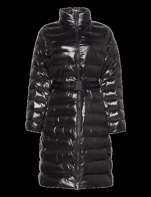 Calvin Klein | Belted Lightweight Long Puffer | L