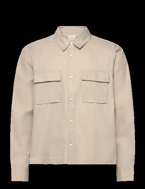 Calvin Klein | Ls Cotton Nylon Easy Cropped Shi | L