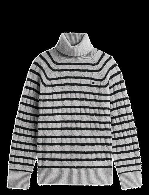 Tommy Hilfiger | Soft Wool Cable Roll-Nk Ls Swt | L