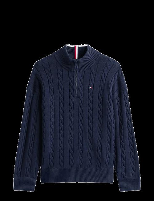 Tommy Hilfiger | Cotton Cable Half Zip Sweater | 128