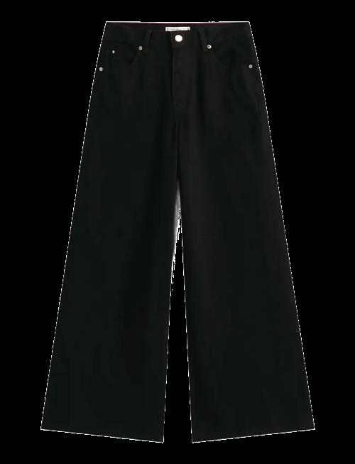 Tommy Hilfiger | Dnm Black 70S Wide Leg Hw | 33 x 32