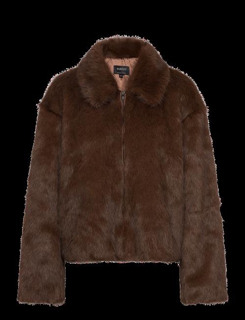 Bardot | Sylvie Zip Faux Fur Jacket | 36