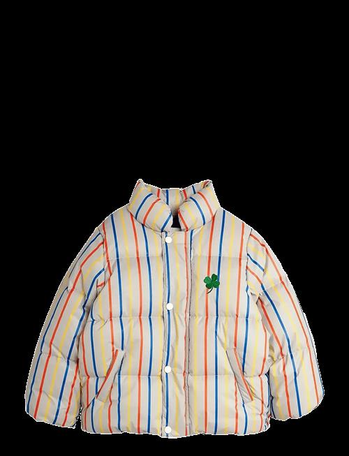 Mini Rodini | Clover Emb Stripe Citypuffer | 80/86