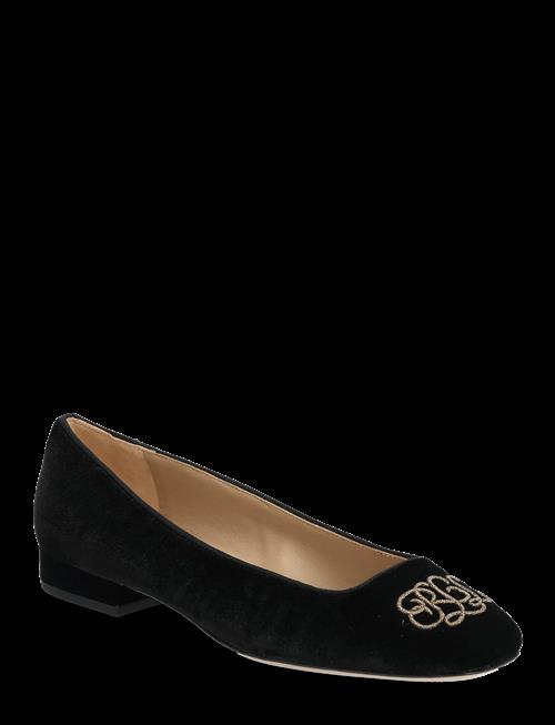 Lauren Ralph Lauren | Emellie Logo Velvet Ballet Flat | 38