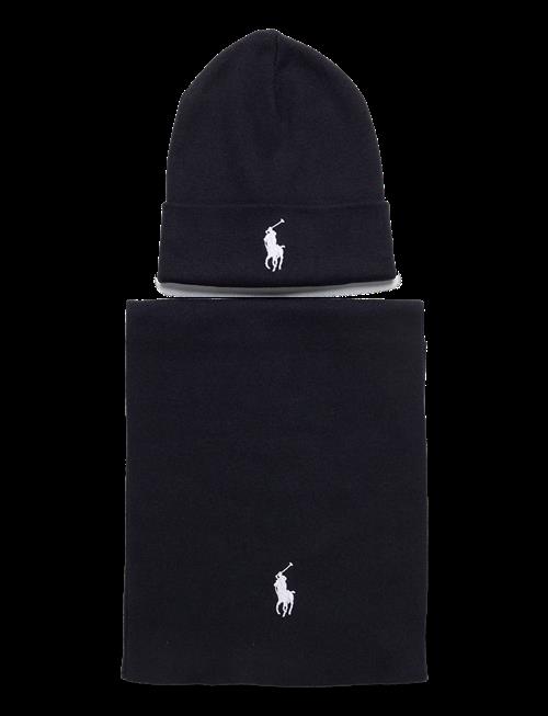Polo Ralph Lauren | Rib-Knit Cotton Beanie & Scarf Gift Set | ONE SIZE