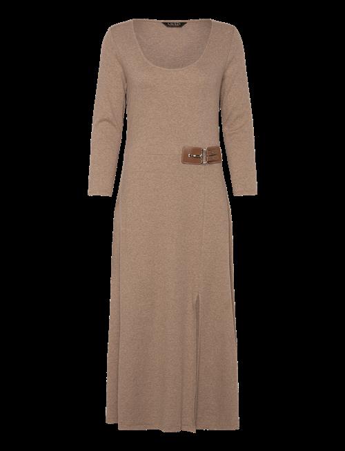 Lauren Ralph Lauren | Buckle-Trim Rib-Knit Midi Dress | 36