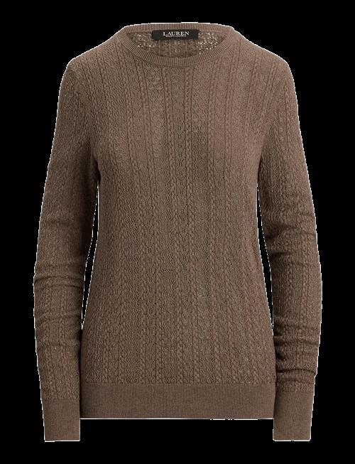 Lauren Ralph Lauren | Pointelle-Knit Cotton-Blend Sweater | XS