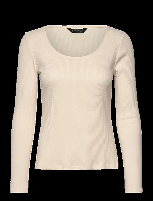 Se Lauren Ralph Lauren | Rib-Knit Long-Sleeve Scoopneck Tee | M hos Booztlet