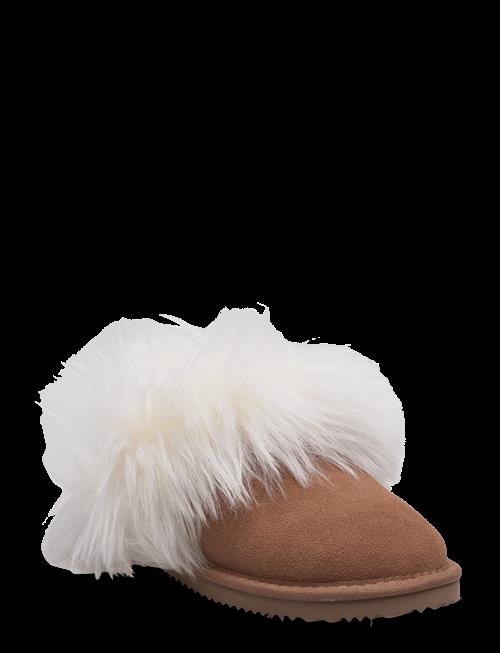 Rosemunde | Rhevelyn Leather Long Hair Slippers | 38