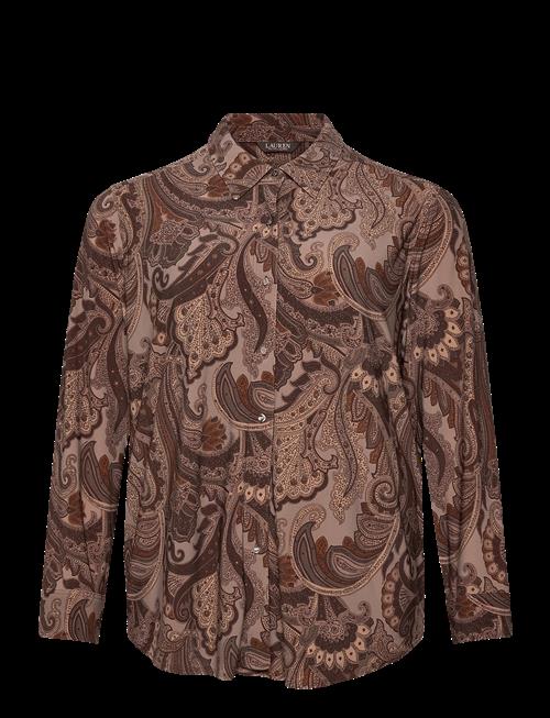 Lauren Women | Slim Fit Paisley Jersey Shirt | 54-56