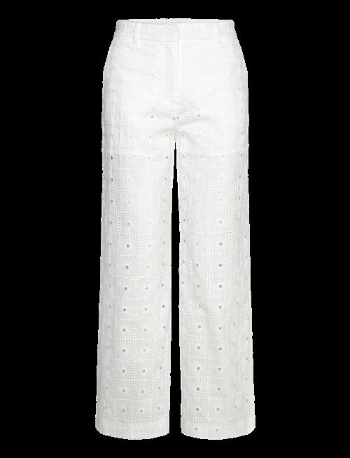 Mango | Straight-Fit Embroidered Cotton Trousers | 36