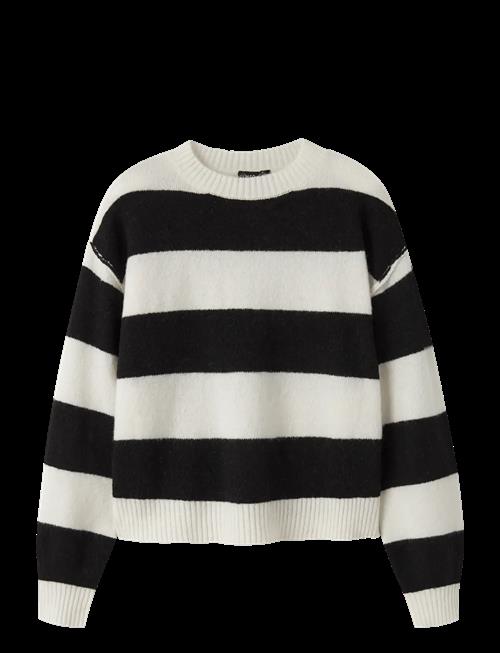 LMTD | Nlfbynthe Stripe Ls Short Knit | 158-164