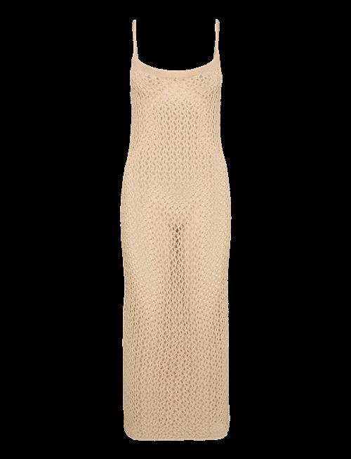 Malina | Claudine Knitted Slip Beach Maxi Dress | M