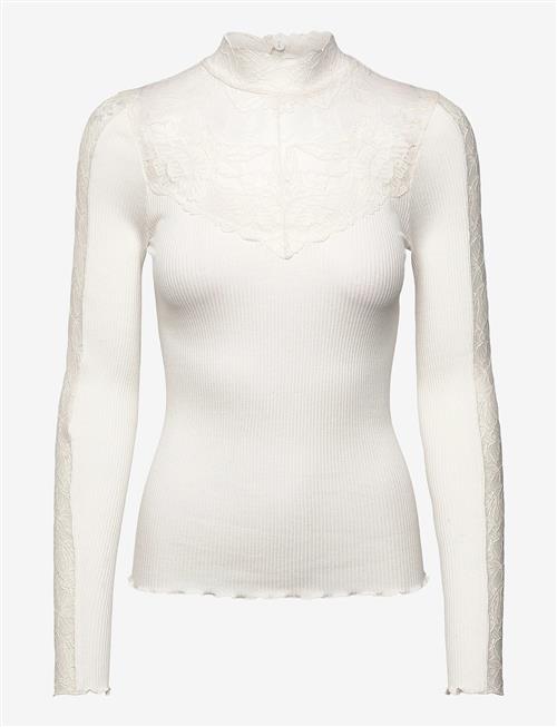 Rosemunde | Rwbeatha Silk Ls Lace T-Neck T-Shir | XS
