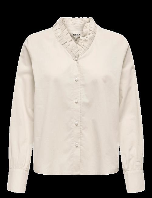ONLY | Onlhassie L/S Frill Shirt Ox Wvn | S