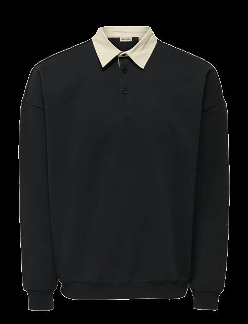ONLY & SONS | Onsjeffrey Vtg Ls Rugby Solid Polo | XXL