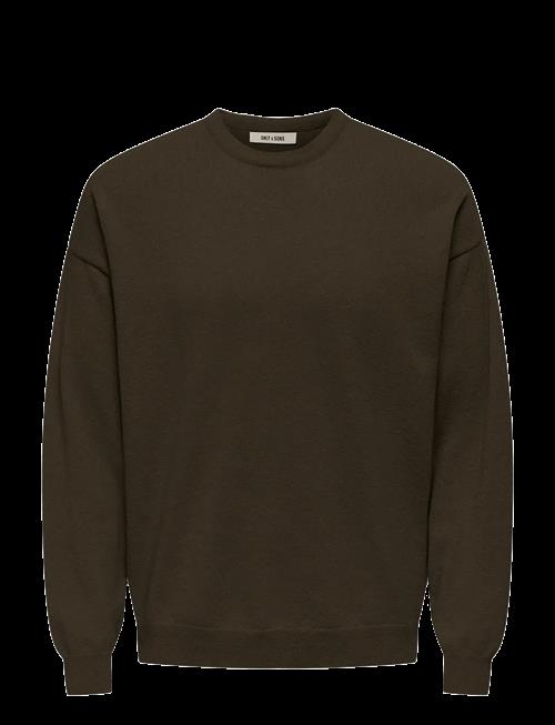 ONLY & SONS | Onsjob Rlx Ls Boucle Crew Knit | S