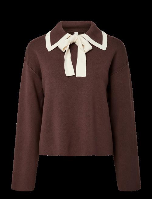 YAS | Yasjosie Ls Bow Knit Top S. Noos | L