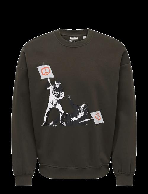ONLY & SONS | Onsbanksy Vtg Crew Neck Vd | S