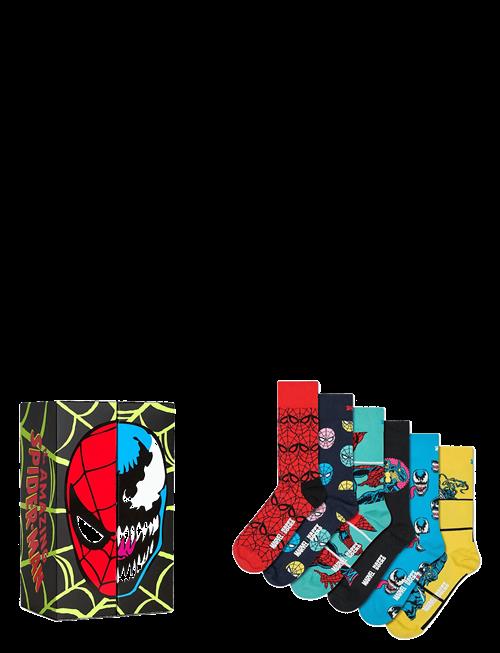 Happy Socks | Marvel™ Spider-Man 6-Pack Socks Gift Set | 36-40