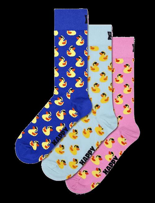 Happy Socks | 3-Pack Rubber Duck Socks Gift Set | 36-40