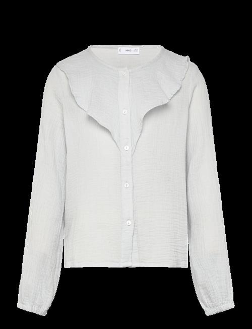 Mango | Crinkled Ruffle Shirt | 146