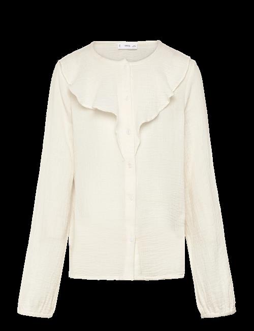 Mango | Crinkled Ruffle Shirt | 140