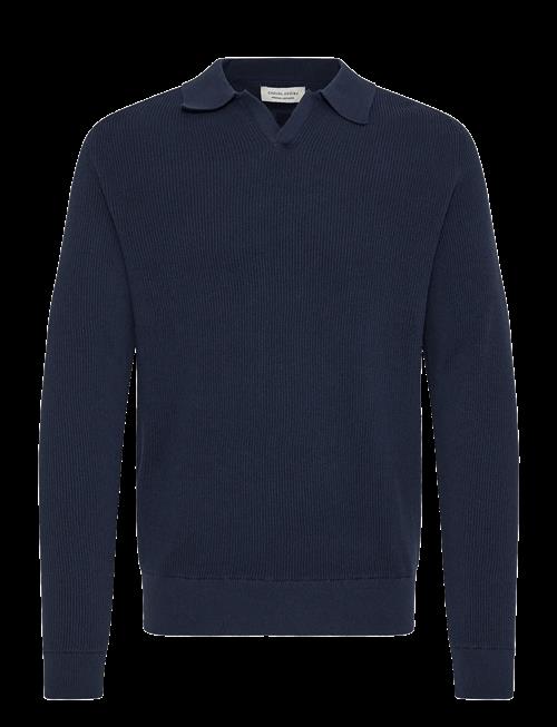 Casual Friday | Cfnordin Ls Ribbed Polo Knit | L