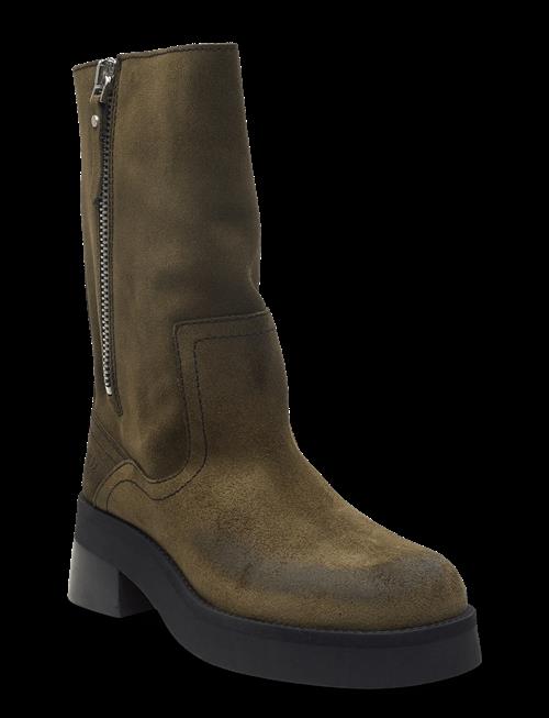 MIISTA | Gunda Khaki Suede Ankle Boots | 40