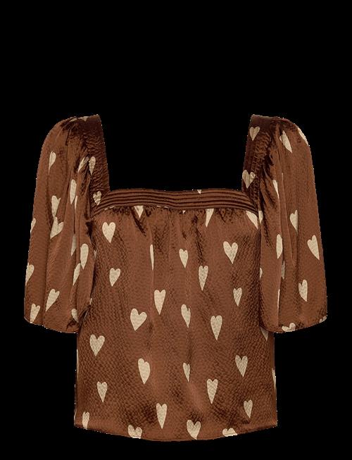 Stella Nova | Heart Printed Silk Top | 38