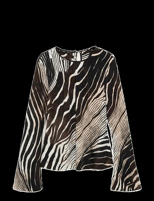 Mango | Zebra Print Blouse | M